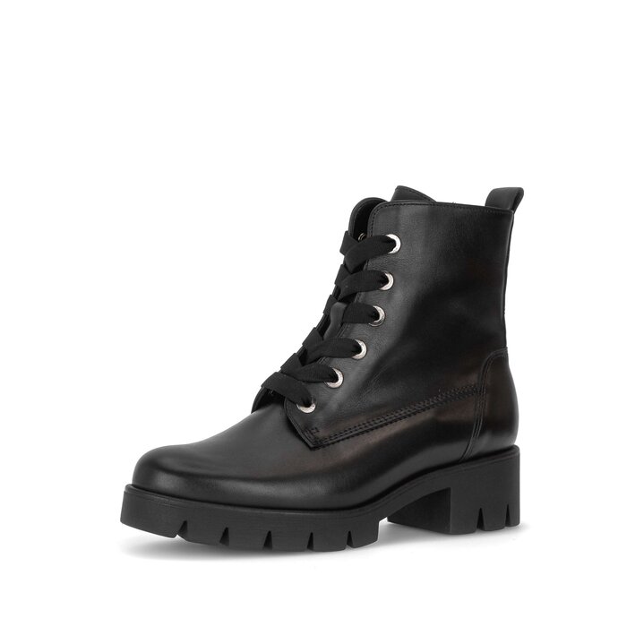 gabor veterboots gabor enkellaarsjes zwart lak