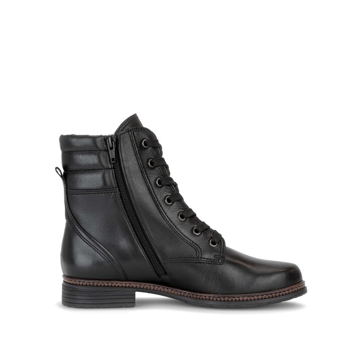 Schnürstiefelette schwarz #1