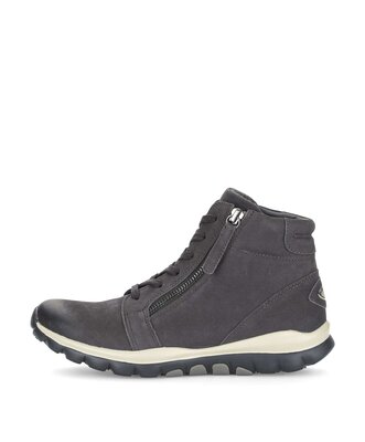 Schnürstiefelette grau