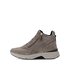 Hoge sneaker bruin