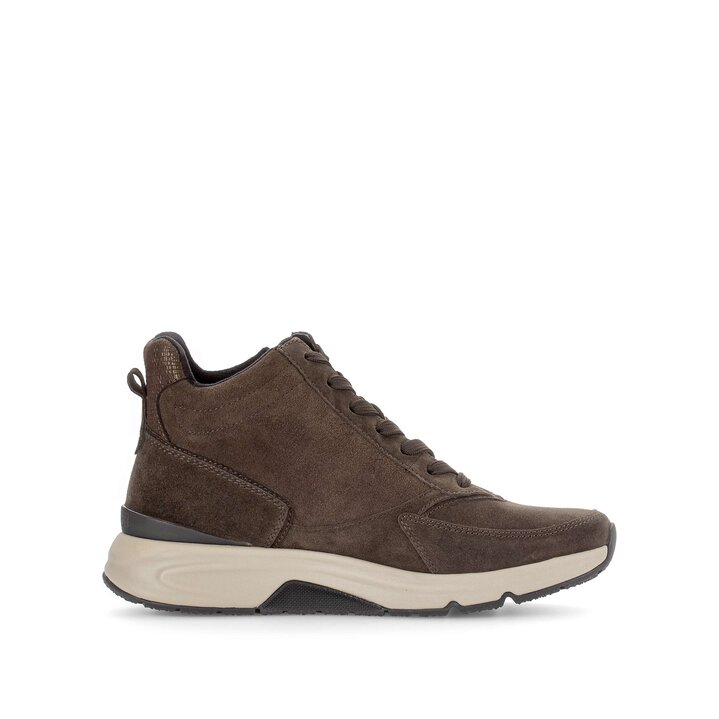 Hoge sneaker bruin #1