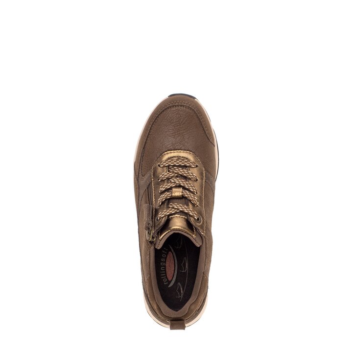 Lage sneaker bruin #5