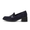 Hochfrontpumps blau