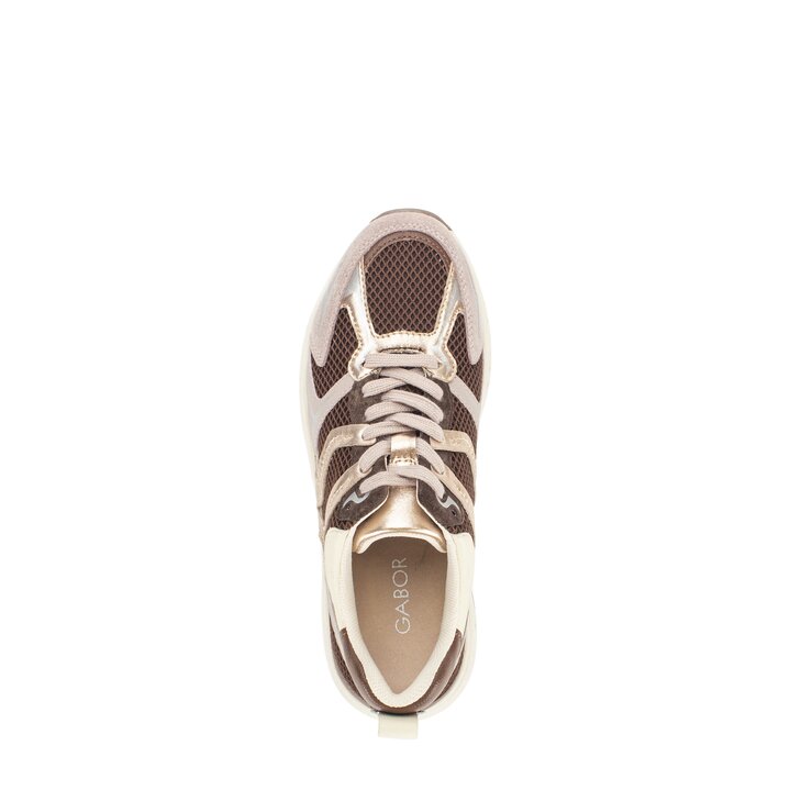 Lage sneaker bruin #5