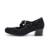 Pumps med ankelrem svart