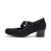 Pumps med ankelrem svart