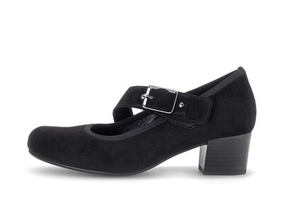 Décolleté con cinturino nero