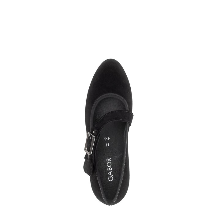 Pumps med ankelrem svart #5