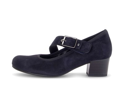 Spangenpumps blau
