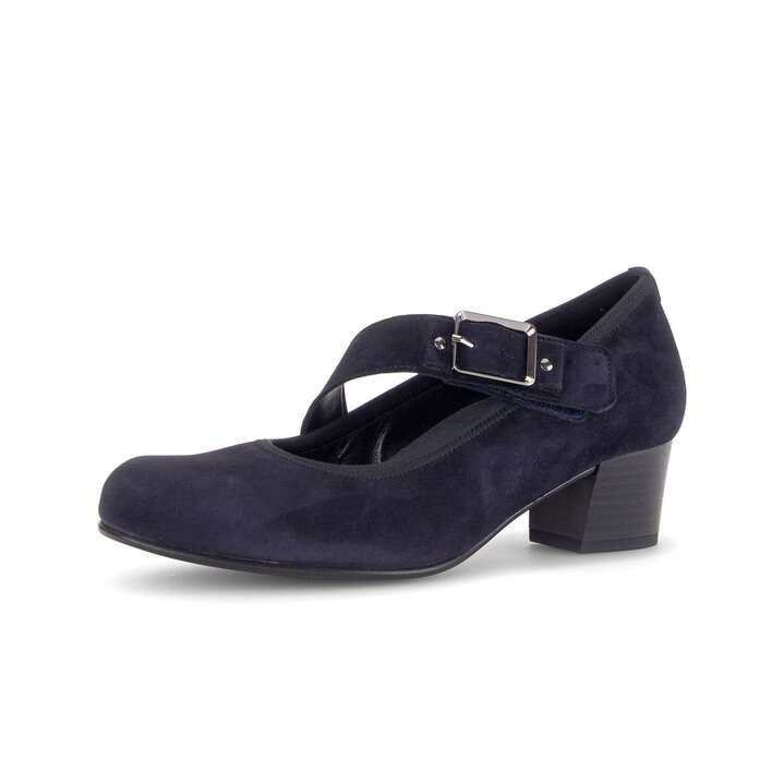 Spangenpumps blau #2