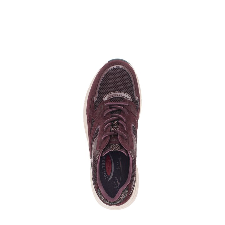 Lage sneaker rood #5