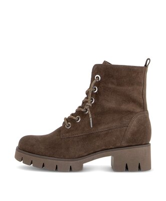 Schnürstiefelette braun