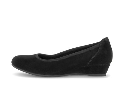 Keilpumps schwarz
