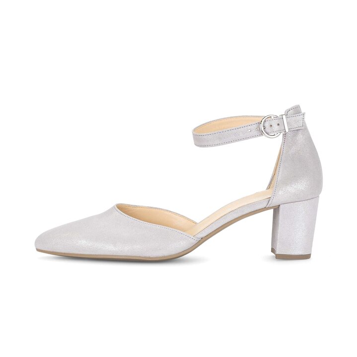 Pumps med ankelrem grå #0