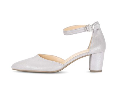 Spangenpumps grau