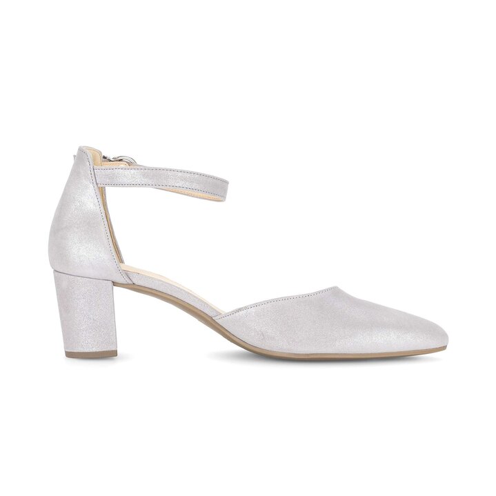 Pumps med ankelrem grå #1