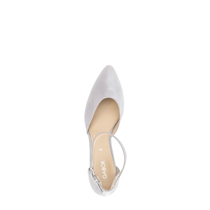Pumps med ankelrem grå #5