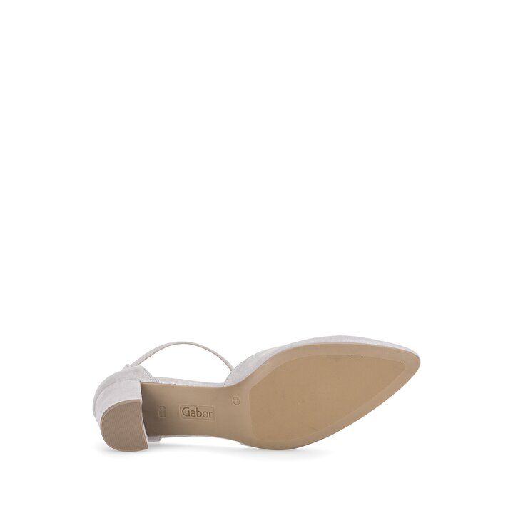 Pumps med ankelrem grå #4