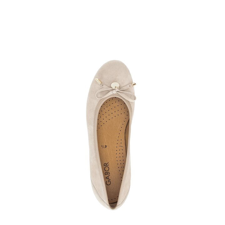 Sportieve ballerina beige #5