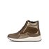 Hoge sneaker bruin