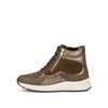 Hoge sneaker bruin