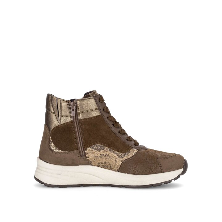Hoge sneaker bruin #1