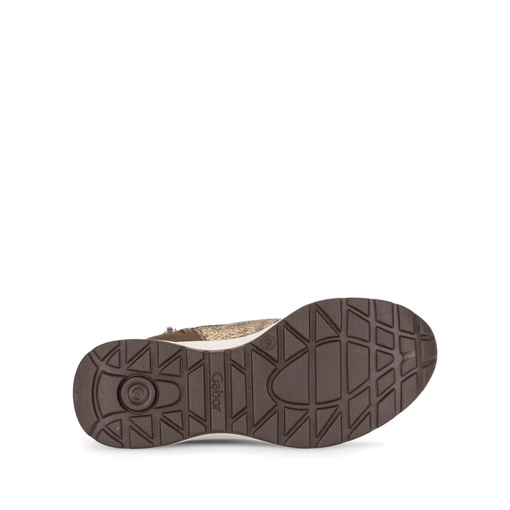 Hoge sneaker bruin #4