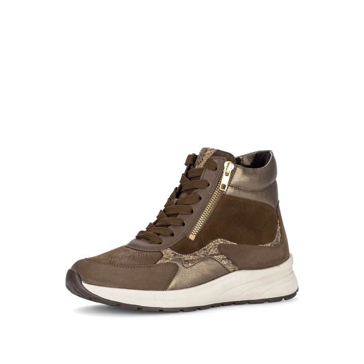 Hoge sneaker bruin #2