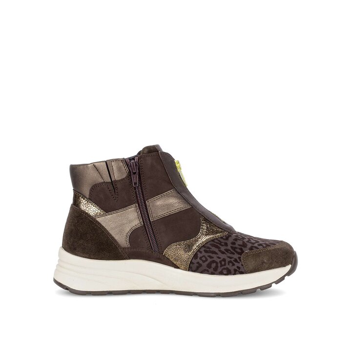 Hoge sneaker bruin #1