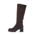 Stivali con plateau marrone
