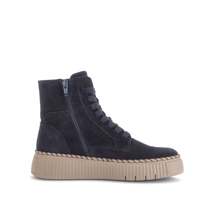 Stivaletto stringato blu #1