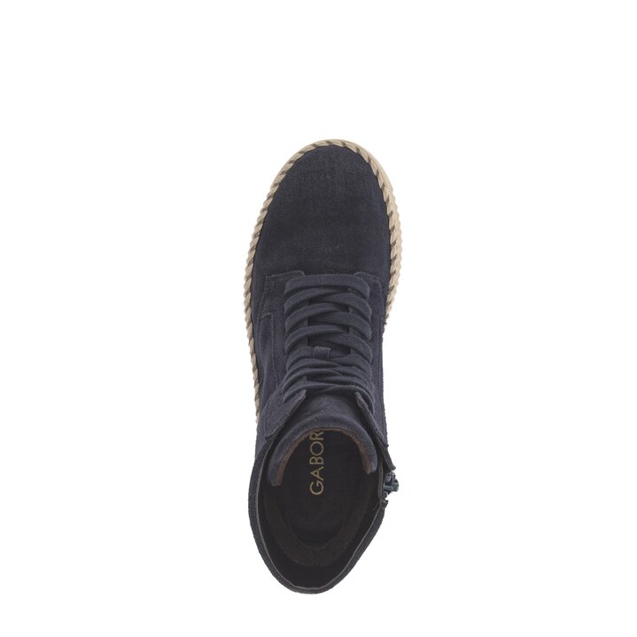 Stivaletto stringato blu #5