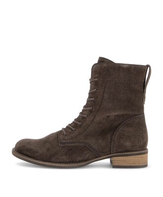 Schnürstiefelette braun