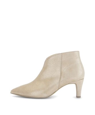 Stivale alla caviglia beige