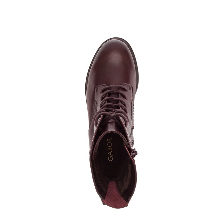 Schnürstiefelette rot #5