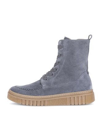 Enkellaarsjes met veter blauw