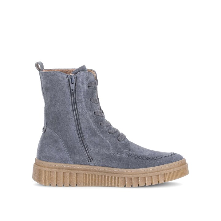 Schnürstiefelette blau #1
