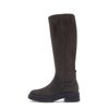 Stivali con plateau marrone