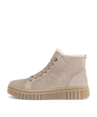 Sneaker high beige