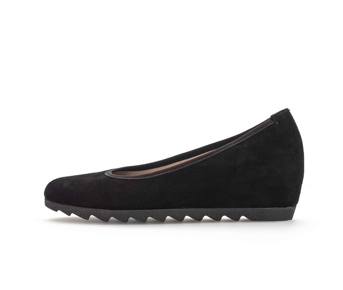 Keilpumps schwarz #0
