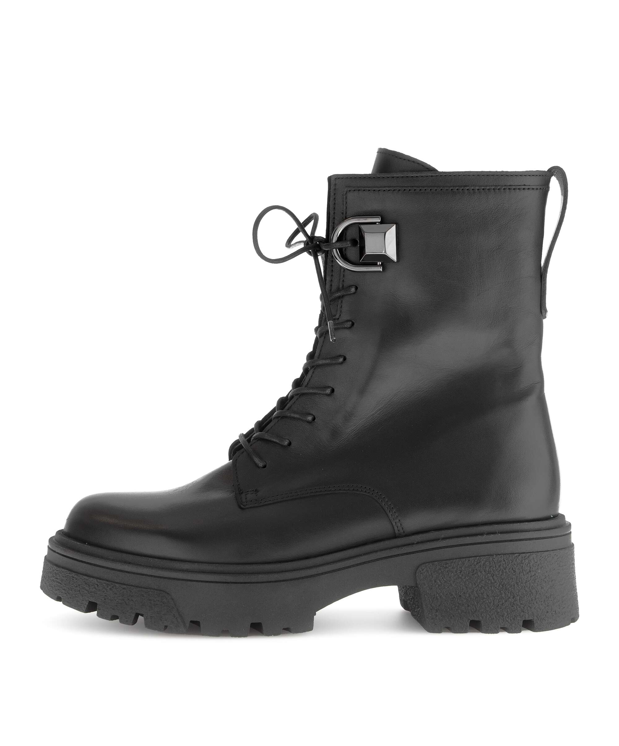 Gabor Stivaletti Donna Taglie Forti – Modello Comfort 52.071, Pelle Nera, Tacco 6cm, Chiusura Lampo, 38.5 EU