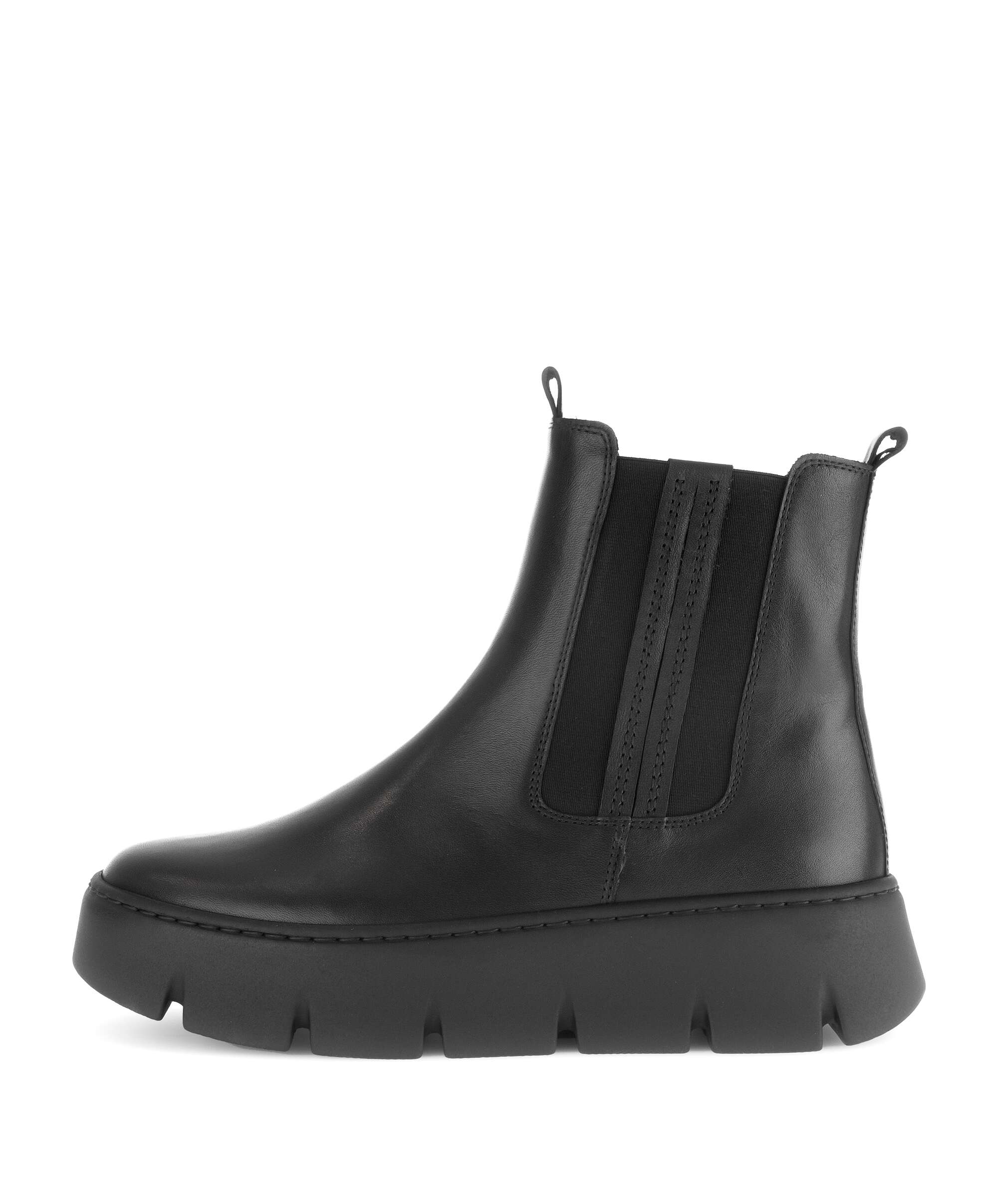 Gabor Damen Chelsea Boots – Bequeme Schlupfstiefeletten In Lack-Optik