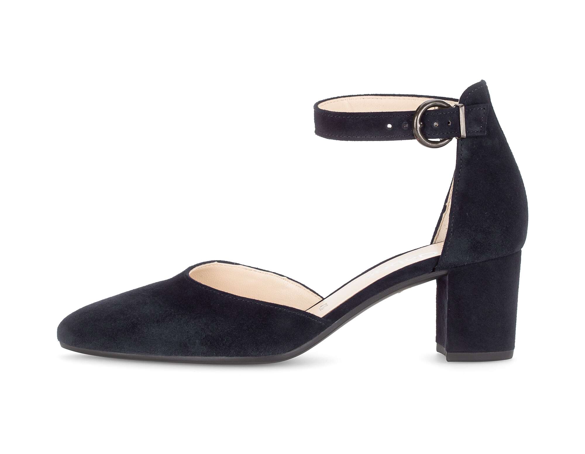 Escarpins Gabor Cuir Noirs – Talons Carrés 5 Cm, Taille 37, Style Décontracté, Occasion
