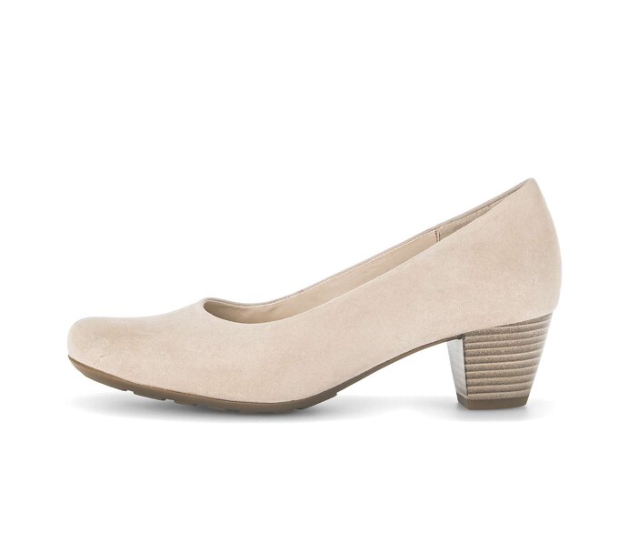 Escarpin daim beige 2025