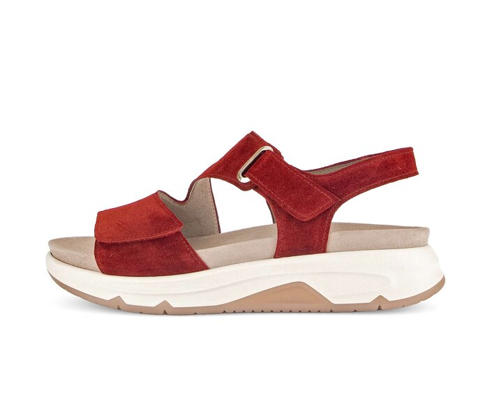 Red gabor sandals shop