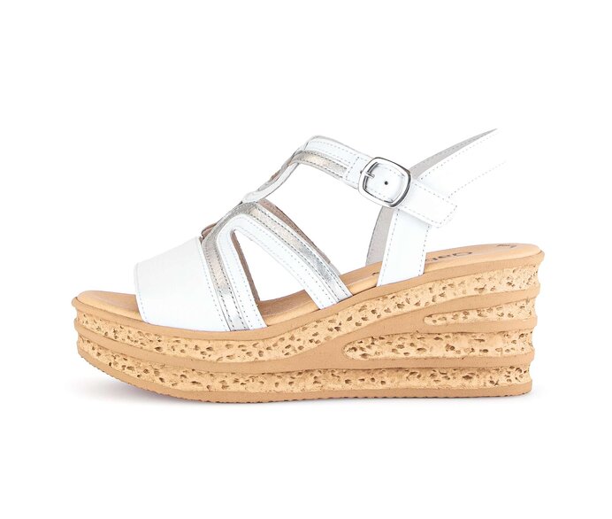 Keilsandalette weiß #0
