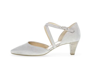 Spangenpumps grau