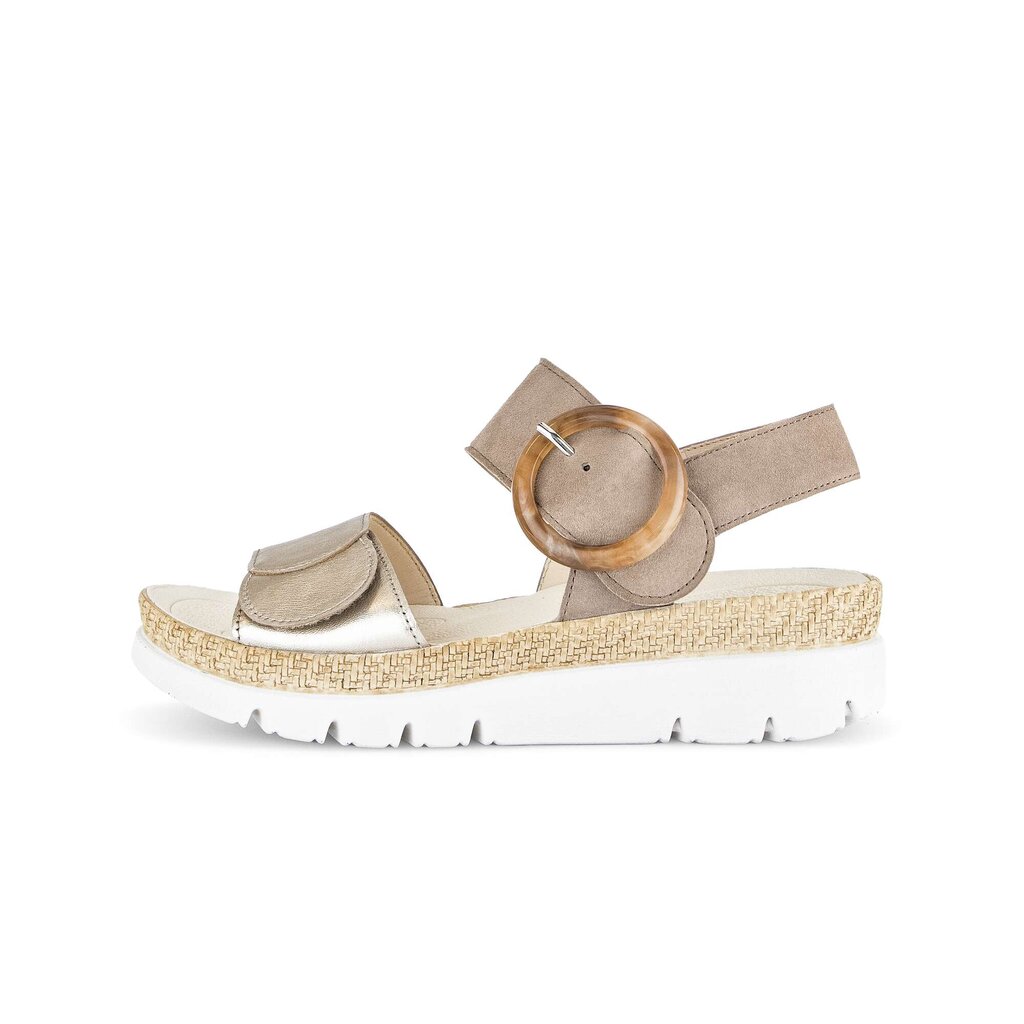 Pius Gabor Plateau Sandale beige