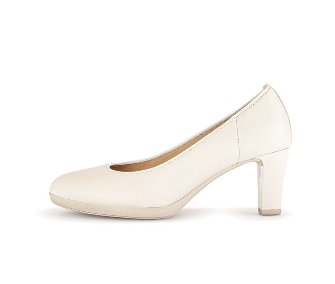 Decollete con plateau 41.281.22 Pelle liscia beige