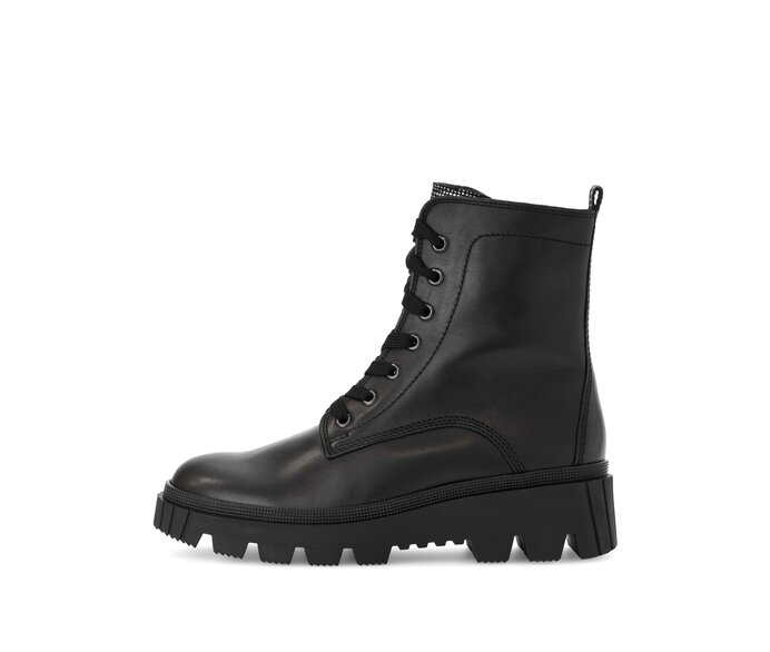 Schnürstiefelette schwarz #0